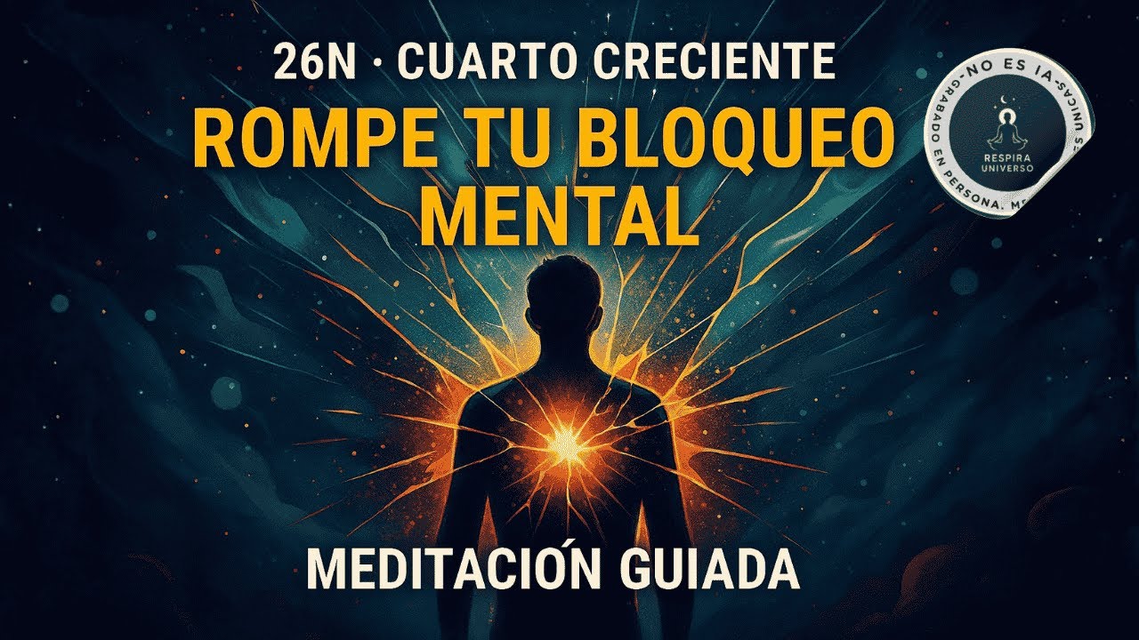 26N · Hoy Rompes Tu Bloqueo Mental ✨ Meditación Para Destrabar Tu Mente y Activar Nueva Clarida