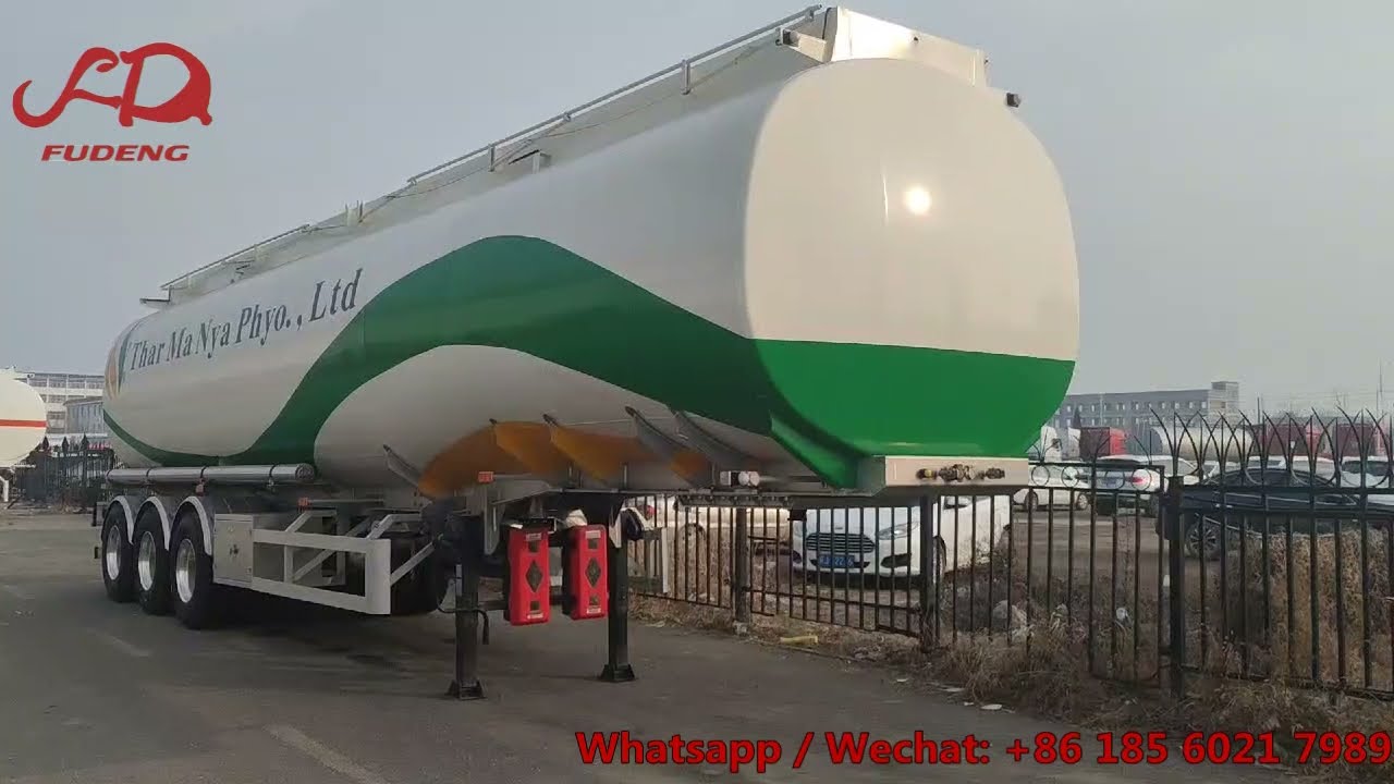 Factory price Tri axles fuel tanker semi trailer 45000 liters Aluminium petrol oil tanker trailers