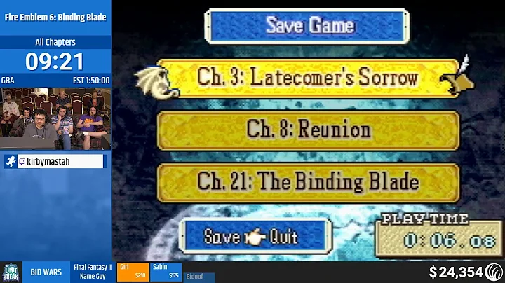 Fire Emblem 6: Binding Blade (All Chapters) by kirbymastah (RPG Limit Break 2019 Part 10)