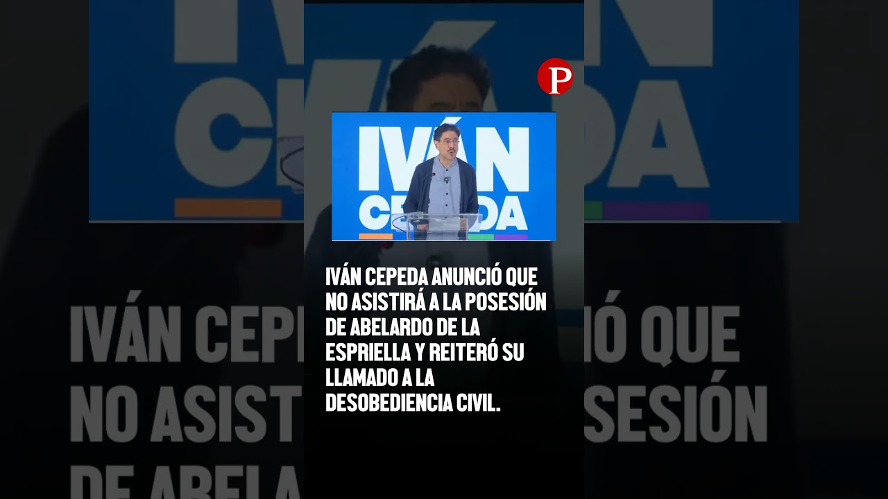 Iván Cepeda no asistirá a la posesión de Abelardo De La Espriella