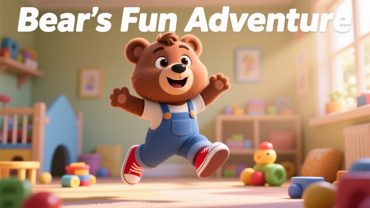 Bear's Fun Adventure   Calm Bedtime Story for Kids