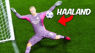 Champions League mas o HAALAND é o Goleiro do Time no FIFA