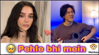 Singing Emotional Hindi Mashup and Picking Up Cute Girls | She Cried !!