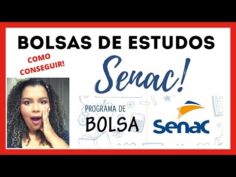 ESTUDAR GRÁTIS NO SENAC-COMO CONSEGUIR UMA BOLSA DE ESTUDOS CURSOS DE FORMA SIMPLES E FÁCIL!