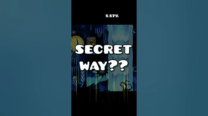 SECRET IN TIDAL WAVE!? #geometrydash #shorts