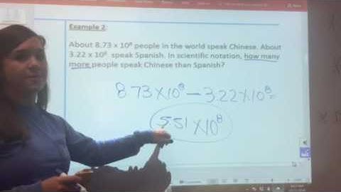 Scientific Notation Word problems