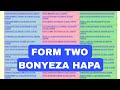 Matokeo Ya KIDATO CHA PILI 2025 2026 FORM TWO BONYEZA HAPA