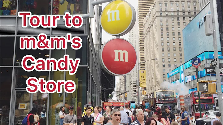 M&M's world, candy store tour in Manhattan, New York City/ walking tour to M&M's store (NYC)