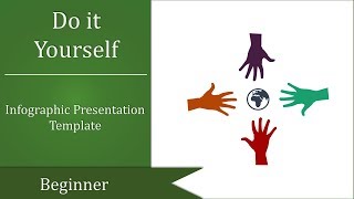Create a four-stage infographics presentation templates