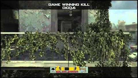 MW3 Game Clip random throwing knife!
