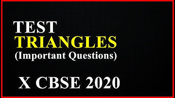Important questions of triangles Class 10 CBSE