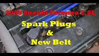 2005 Suzuki Forenza 2.0L Spark plugs and Belt