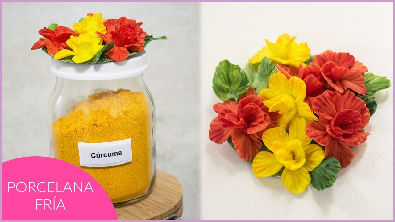 Frascos reciclables decorados con FLORES en PORCELANA FRÍA DIY (Parte I) elarcademeyde
