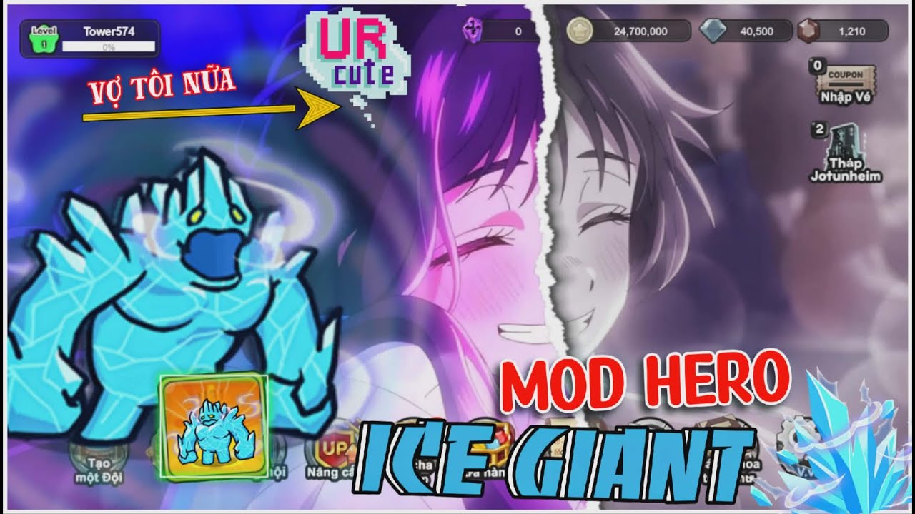 Xem trước: Mod trang phục ICE GIANT | Gold Tower Defence | Ryver sana 