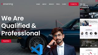 🚗 Build a Car Servicing Website with HTML, CSS & JavaScript! | PART-1