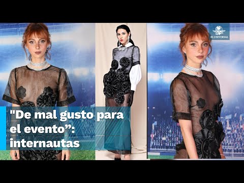 Por usar vestido transparente en estreno de película, critican a Natalia Tellez