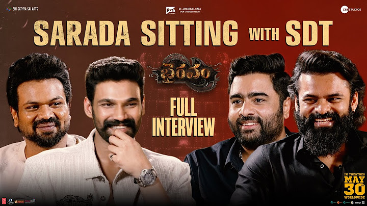 Sarada Sitting With SDT Full Interview | Bhairavam | Bellamkonda Sreenivas, Manchu Manoj,Nara Rohith