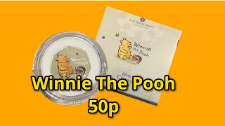 Winnie the pooh silver 50p coin 2020 from the Royal Mint