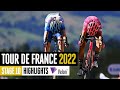 Photo finish uphill sprint | Tour de France 2022 Stage 10 Highlights