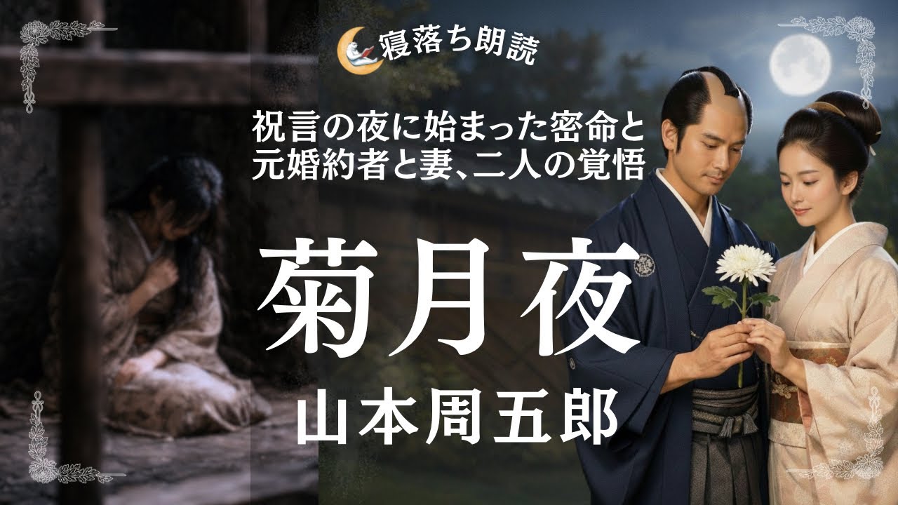 【寝落ち朗読】菊月夜 山本周五郎 【プロの語り】密命と政略結婚、狂人のふりをした元婚約者。三人が辿り着いた愛の形とは