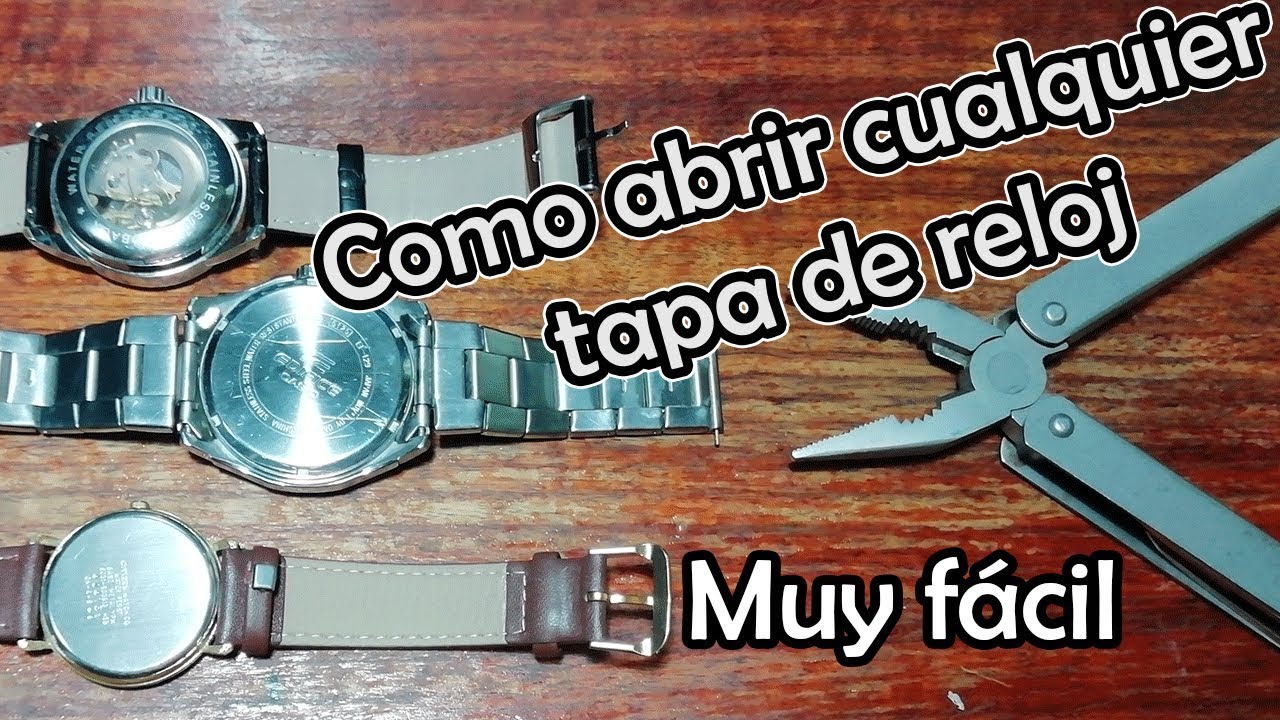 Puede ser calculado Parlamento alto How to OPEN a Watch (easy) | With Basic Tools - YouTube