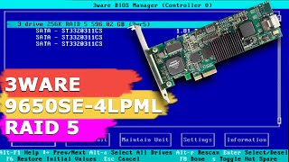 Как восстановить данные с RAID массива нерабочего контроллера 3Ware 9650SE-4LPML