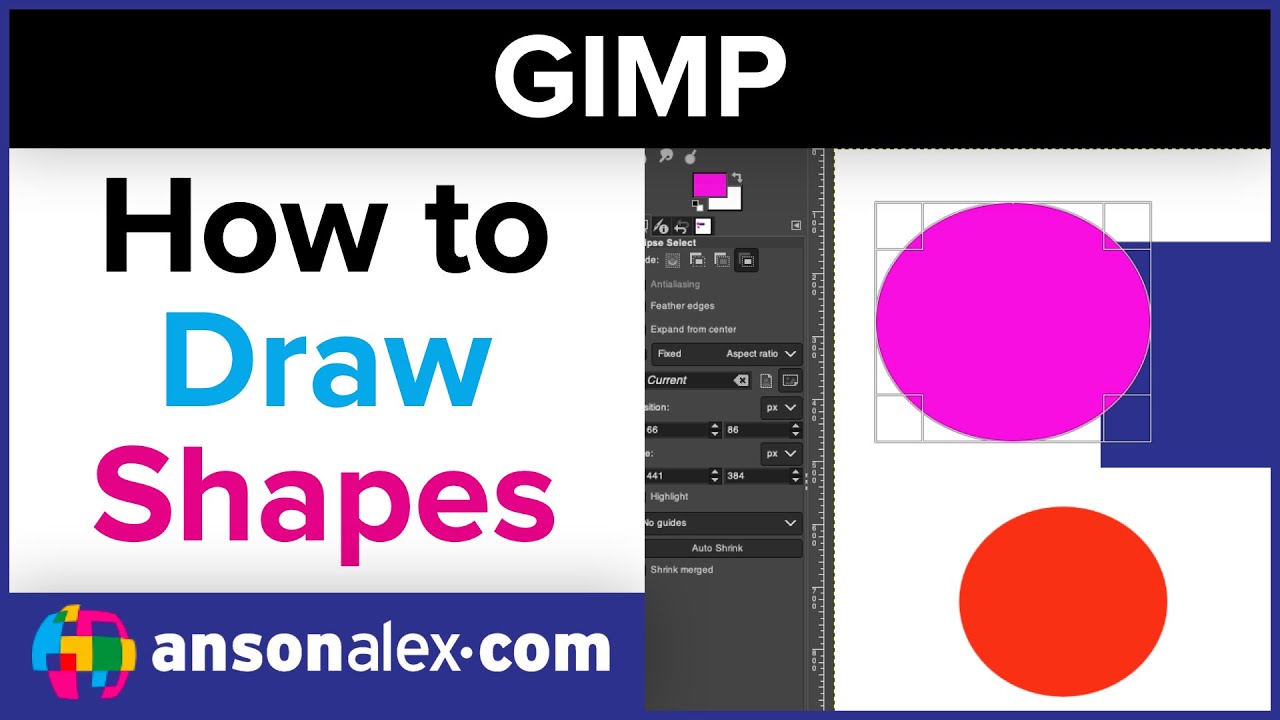 How To Draw Shapes In GIMP YouTube How To Draw Shapes In GIMP YouTube