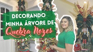 DECORANDO MINHA ÁRVORE DE NATAL MODELO SLIM || NO TEMA QUEBRA NOZES  #NATAL2022