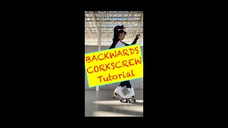 BACKWARDS CORKSCREW Roller Skating TUTORIAL