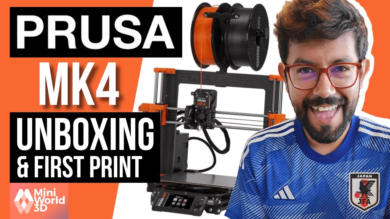 Prusa MK4 Unboxing & First Print - YouTube