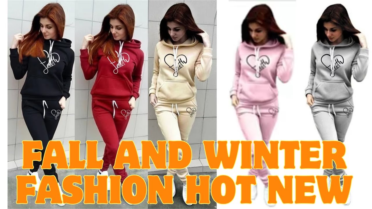 Fall and winter fashion hot new high quality pullover set street loose women's