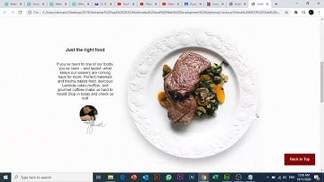 Creating a back to top button