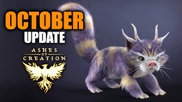 Ashes of Creation - October Update (Animal Husbandry, Alpha 2, Seasons..)