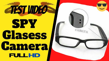 Camera on Glasses Full HD First Test video Review spy camera