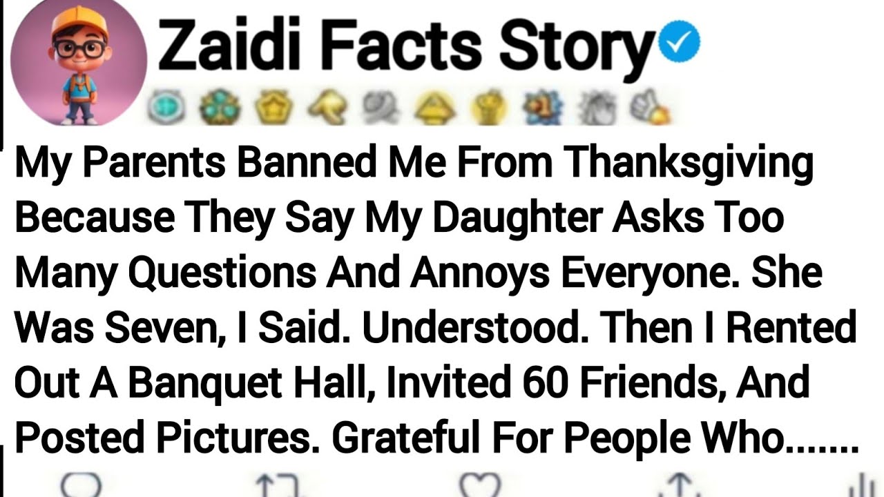My Parents Banned Me From Thanksgiving Because They Say My Daughter Asks Too Many...Reddit Story
