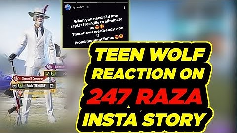 TEEN WOLF FUNNY REACTION ON 247 RAZA Insta Story 😂😂