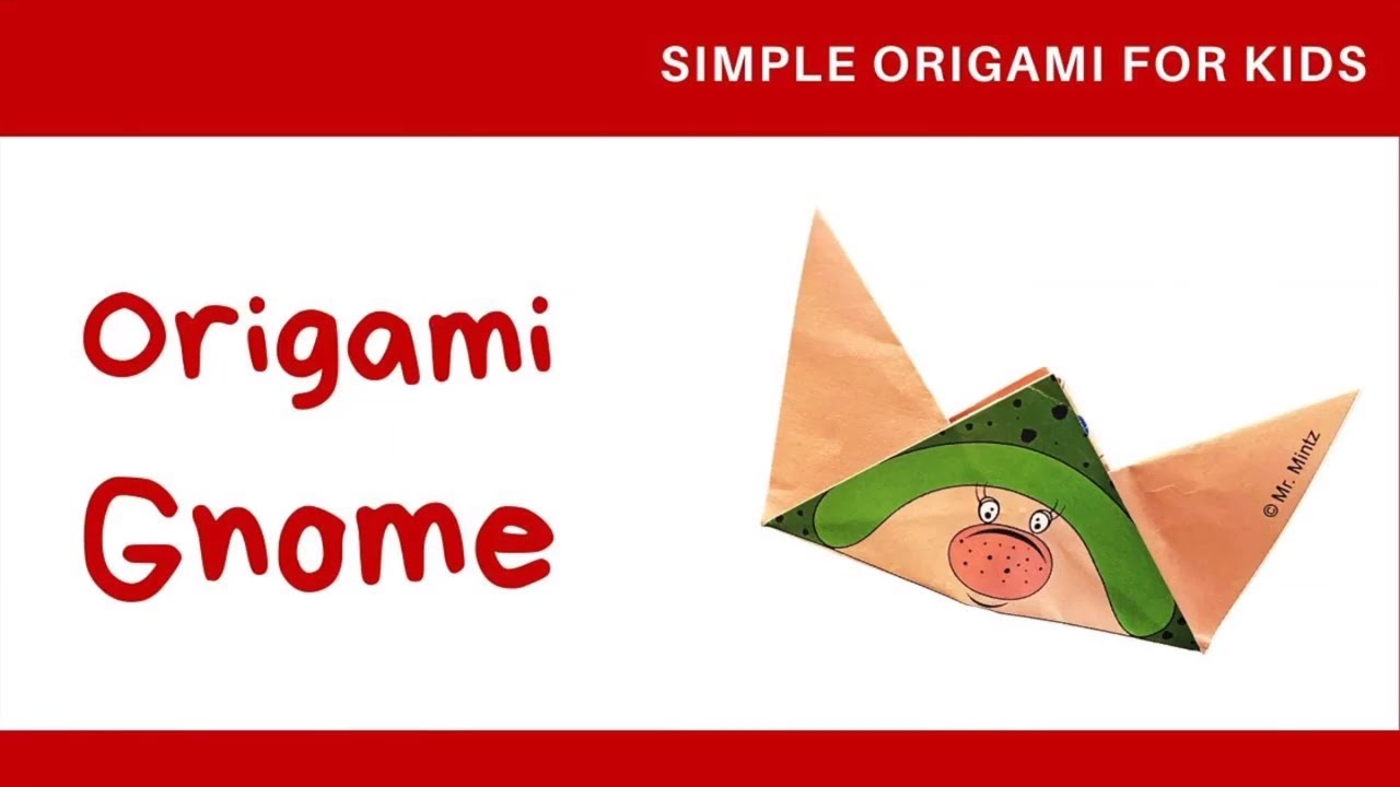 How to make Origami Leprechaun | Origami Gnome Finger Puppet - Paper