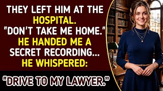 They Abandoned My Father-in-Law at the Hospital... Then He Whispered, Drive to My Lawyer.”