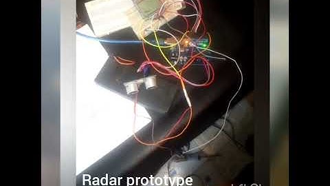 Arduino based radar system +NOKIA 5100 LCD
