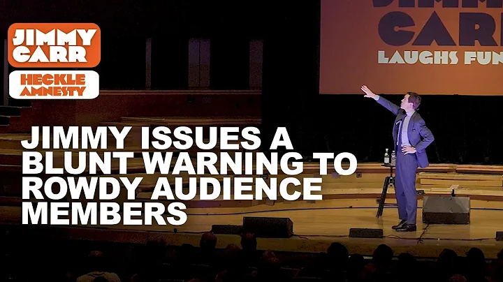 Jimmy Issues a Blunt Warning to Rowdy Audience Member | Jimmy Carr Crowd Work