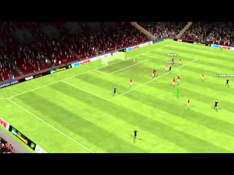 FM 2012: FC Bayern vs Arsenal - Schweinsteiger Goal