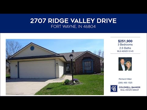 2707 Ridge Valley Drive, Fort Wayne, IN home video tour