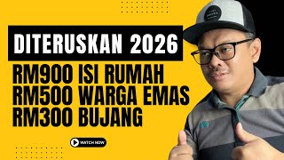 Download Lagu BANTUAN ISI RUMAH RM800, WARGA EMAS RM400 \u0026 BUJANG RM250 DITERUSKAN 2026! MP3