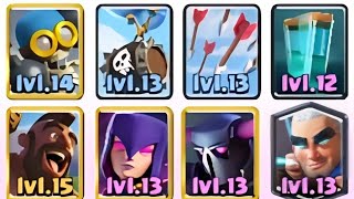 Clash Royale 3x War Battle Defeating 3.9 Elixer Witch Pekka Deck