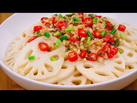 If you have lotus root make it this ways | Lotus root salad recipe