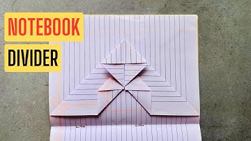 DIY Notebook Divider | Kite Notebook Partition | How to make Partition in Notebook |Term 2 Partition