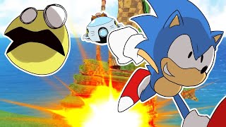 Sonic And Pacman Vs Eggman 2D