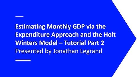 Tutorial Python Finance 1.2 - Monthly GDP Estimation via Expenditure - Function Creation