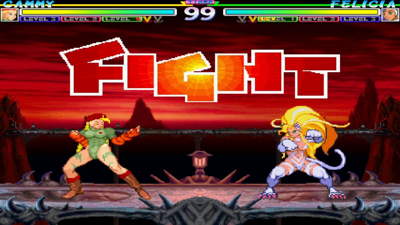 (requested mugen) Cammy Vs. Felicia