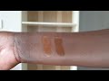 NARS NATURAL LONG WEAR NAMIBIA & ZAMBIE SWATCHES SIDE BY SIDE